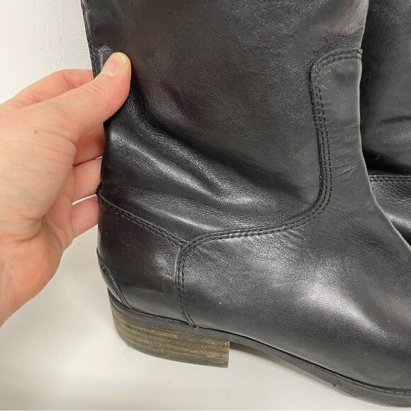 Sam Edelman Black Leather Penny Riding Boots Womens 7 Tall Classic Comfortable - Picture 13 of 13